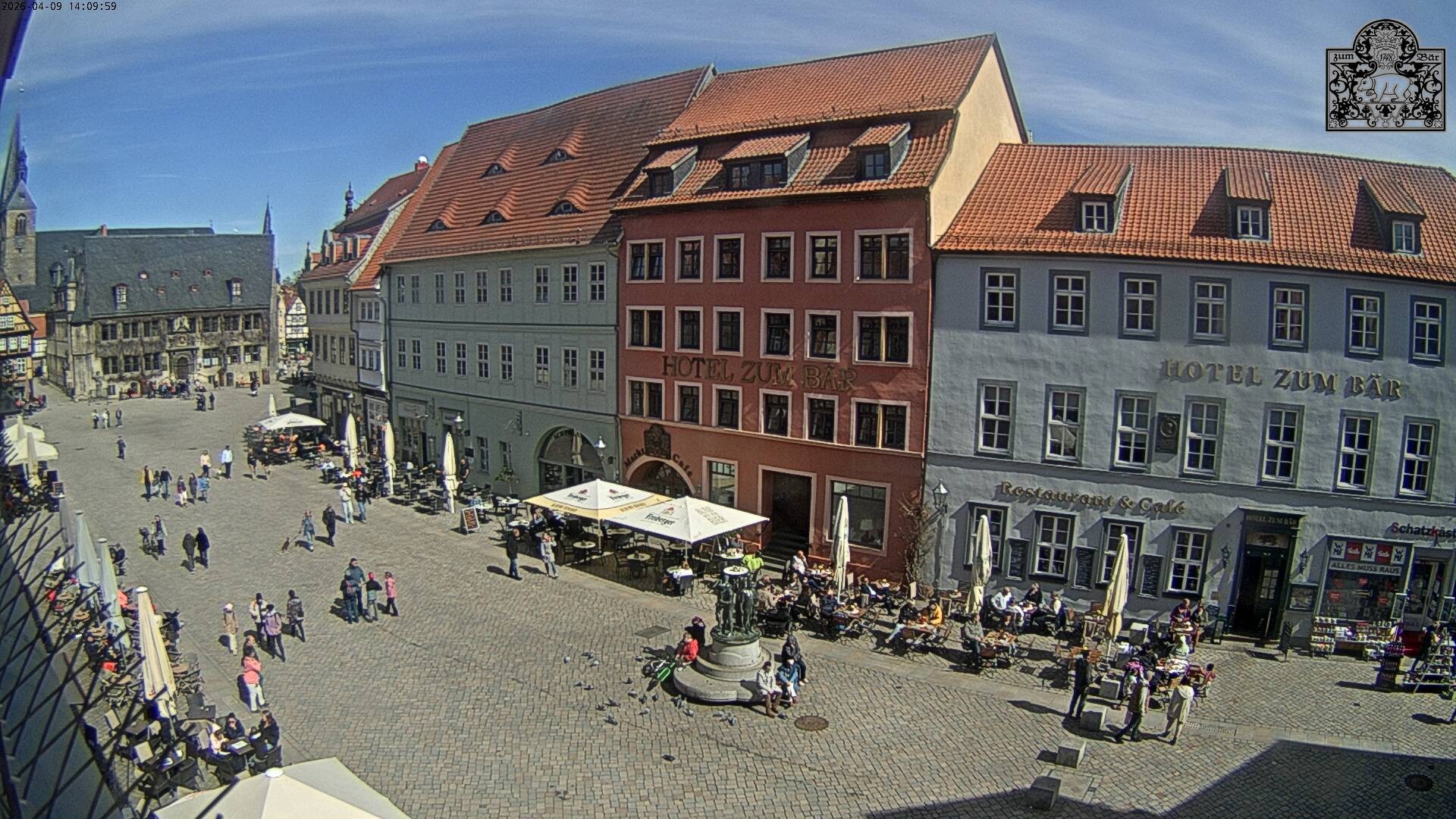 Archiv Foto Webcam Marktplatz Quedlinburg