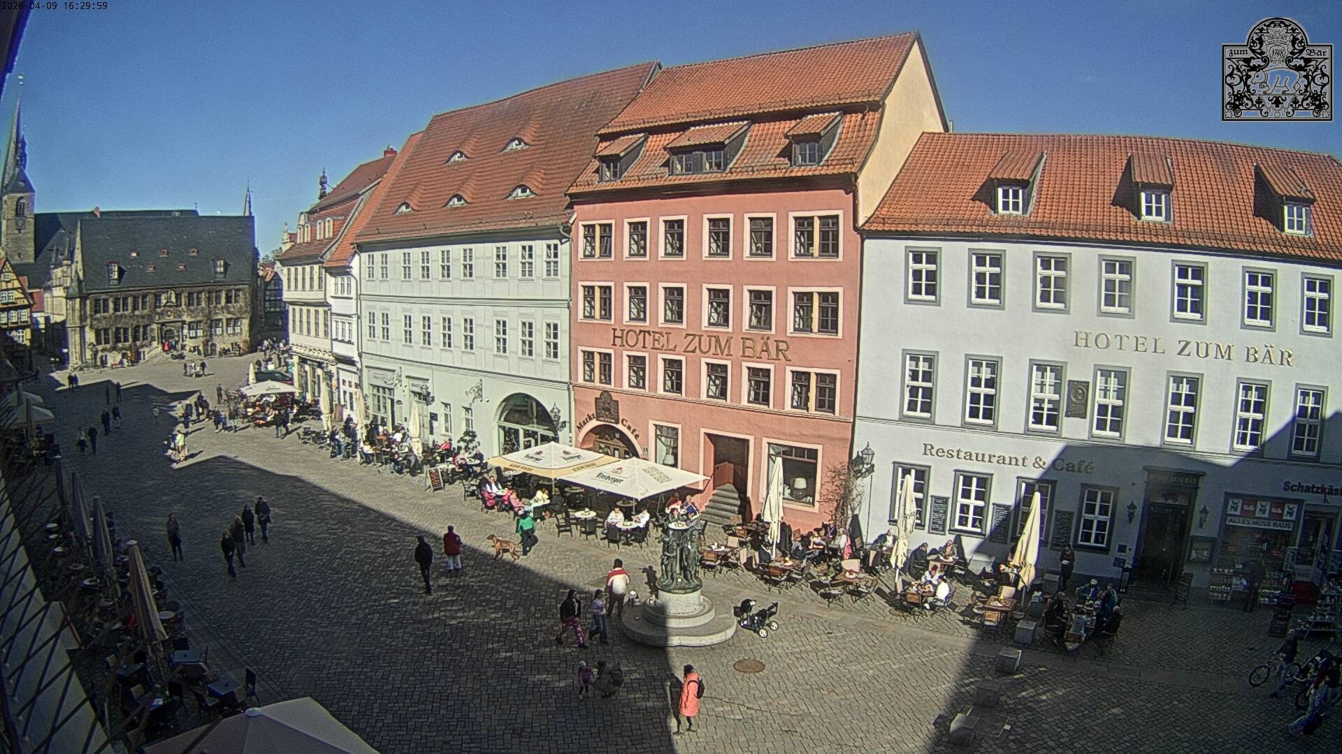 Archiv Foto Webcam Marktplatz Quedlinburg
