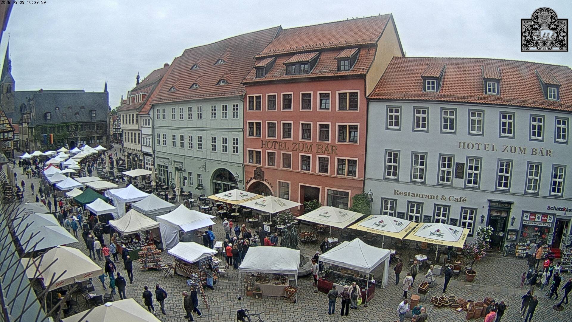Archiv Foto Webcam Marktplatz Quedlinburg