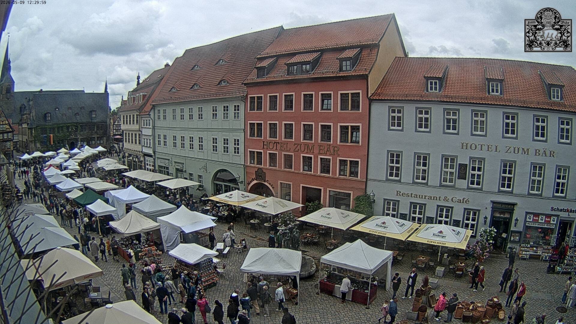Archiv Foto Webcam Marktplatz Quedlinburg