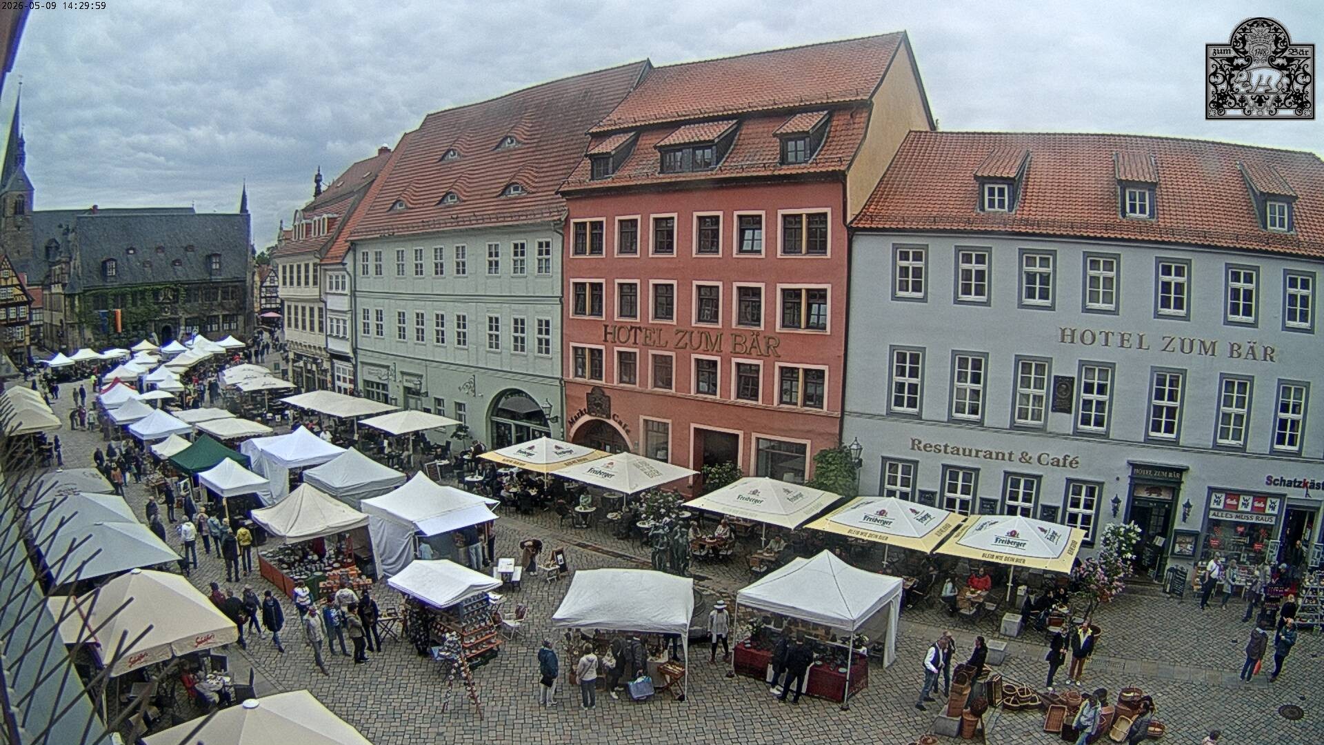 Archiv Foto Webcam Marktplatz Quedlinburg
