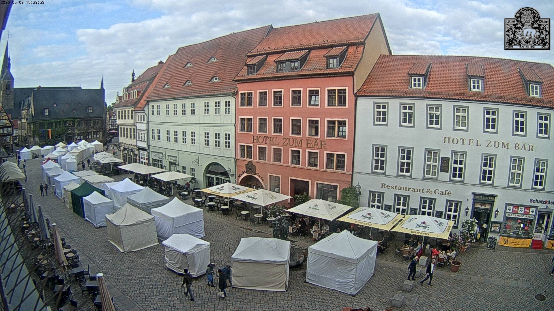 Archiv Foto Webcam Marktplatz Quedlinburg