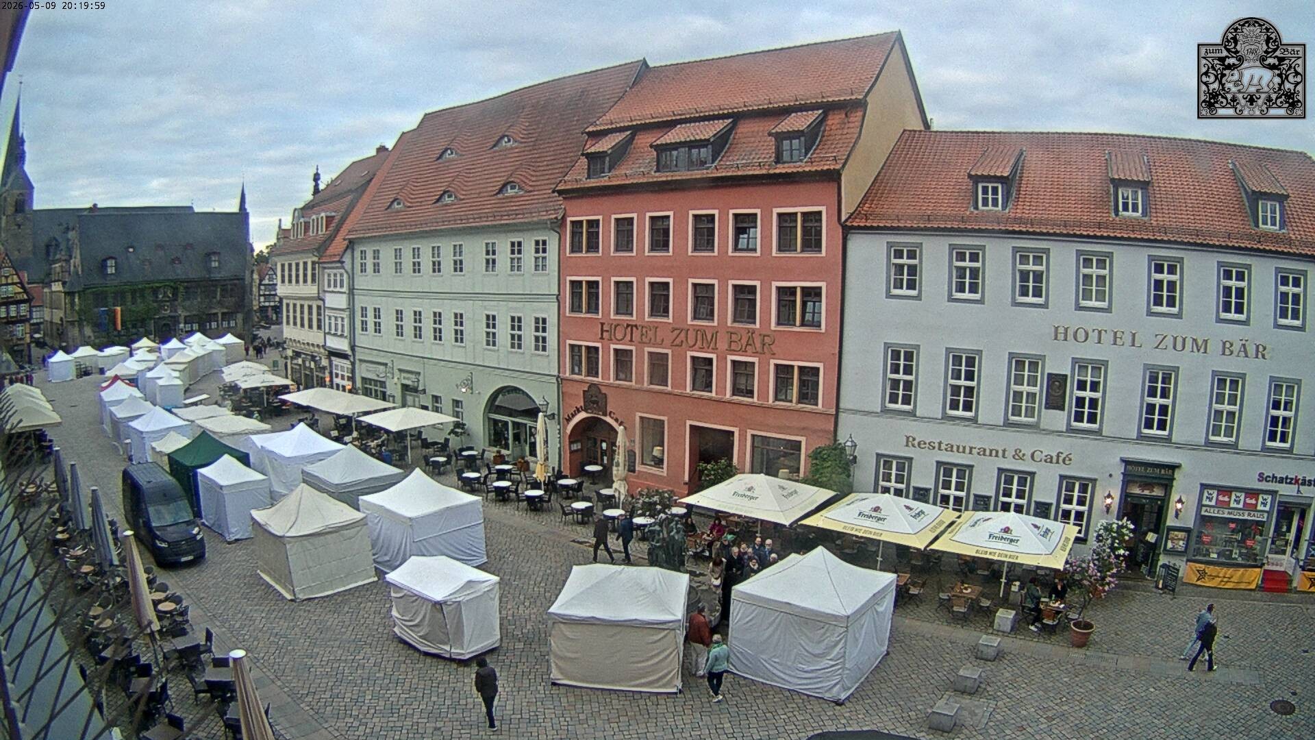 Archiv Foto Webcam Marktplatz Quedlinburg