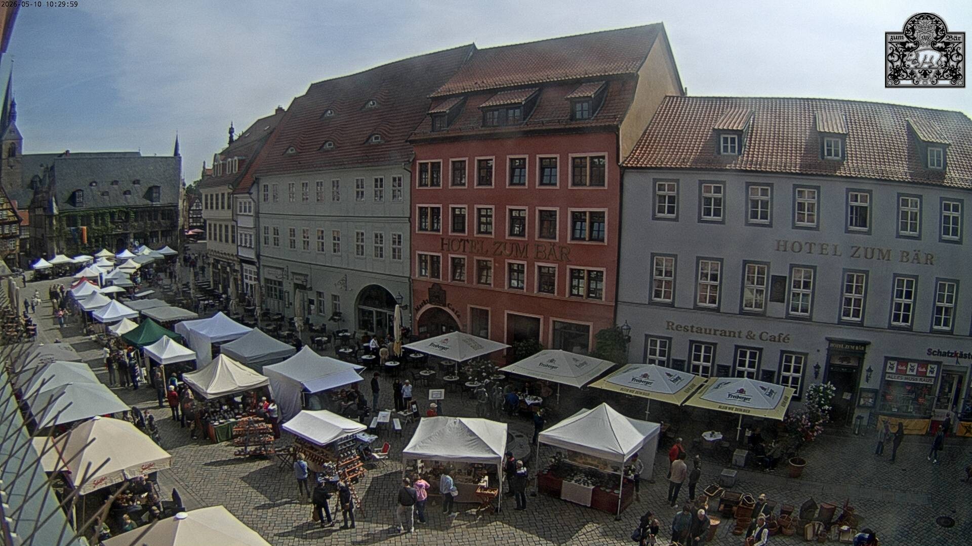 Archiv Foto Webcam Marktplatz Quedlinburg