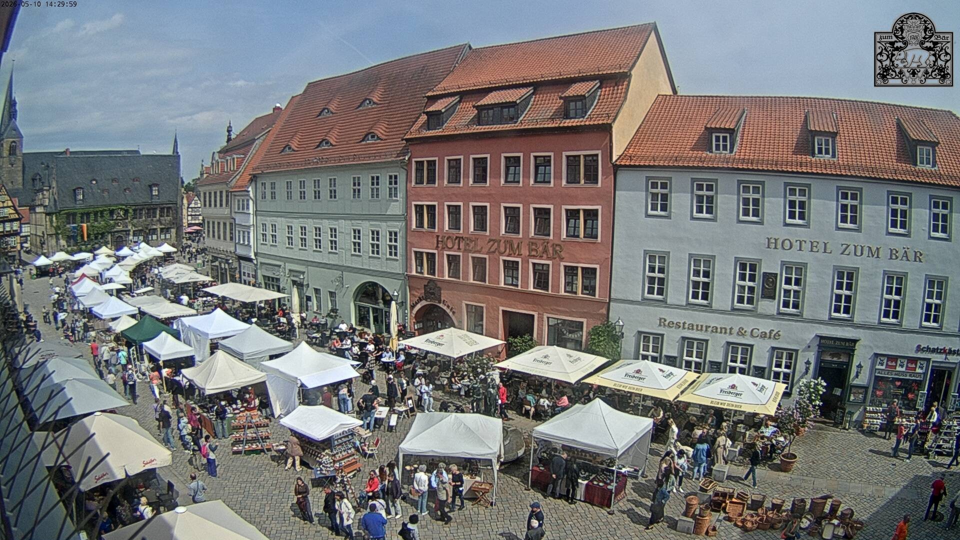 Archiv Foto Webcam Marktplatz Quedlinburg