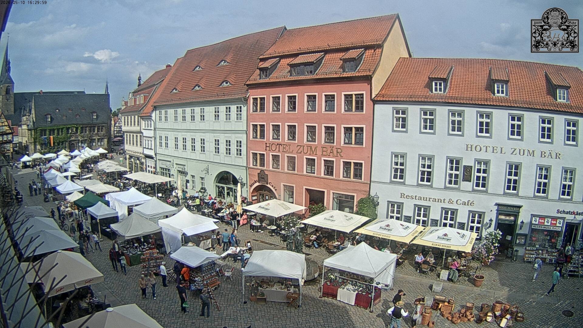 Archiv Foto Webcam Marktplatz Quedlinburg