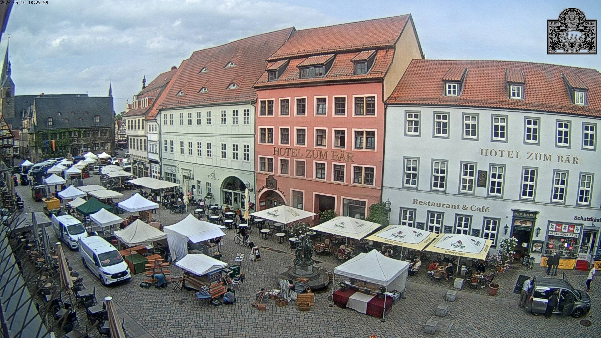 Archiv Foto Webcam Marktplatz Quedlinburg