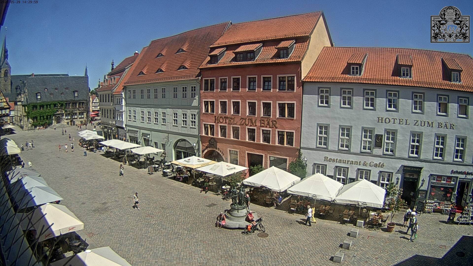 Archiv Foto Webcam Marktplatz Quedlinburg