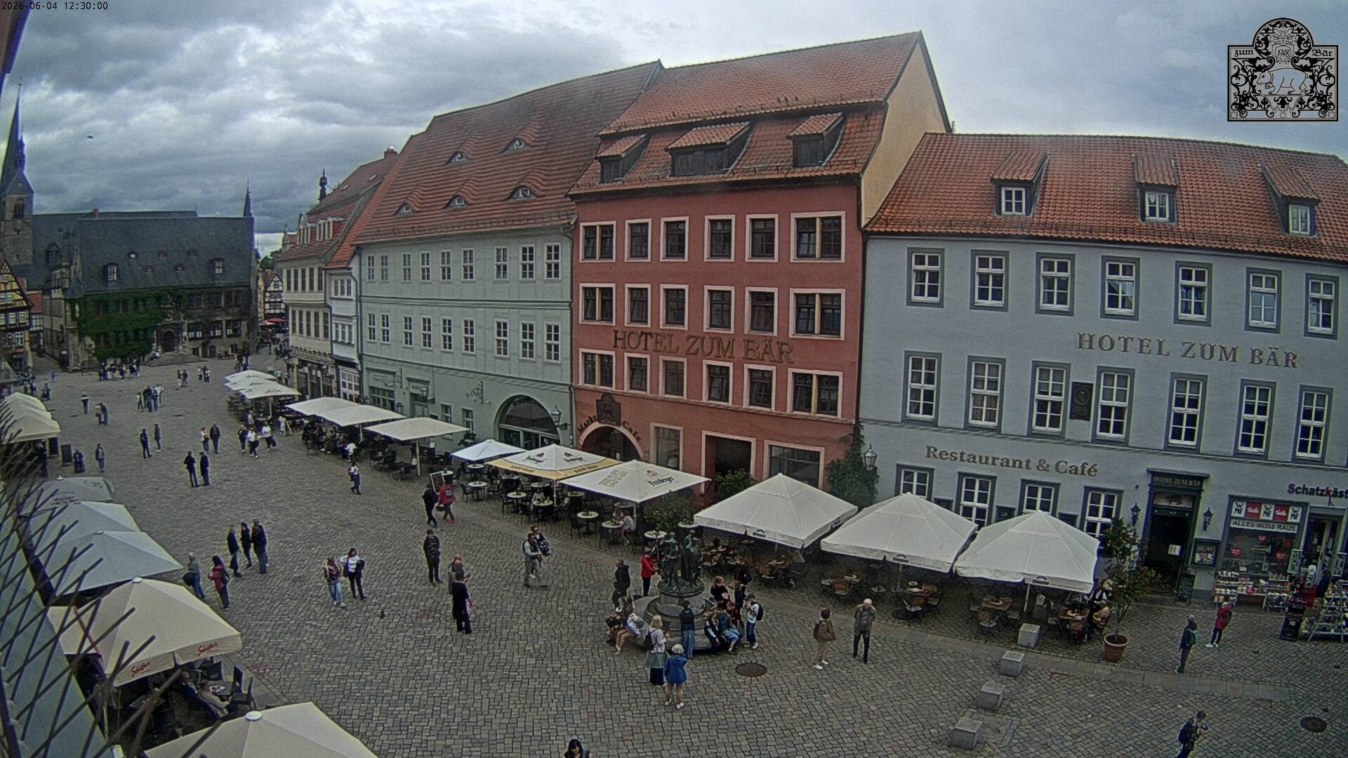 Archiv Foto Webcam Marktplatz Quedlinburg
