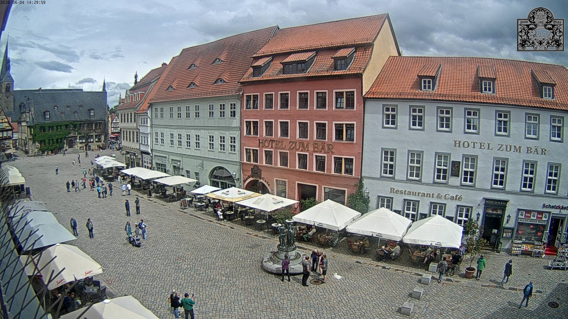 Archiv Foto Webcam Marktplatz Quedlinburg