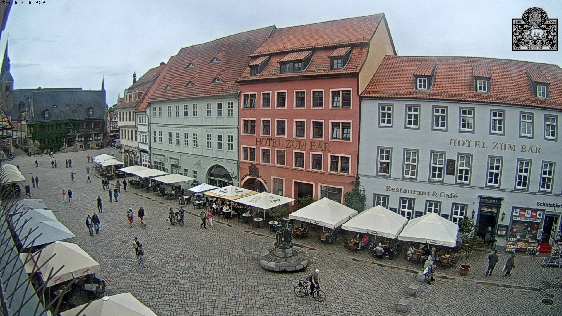 Archiv Foto Webcam Marktplatz Quedlinburg