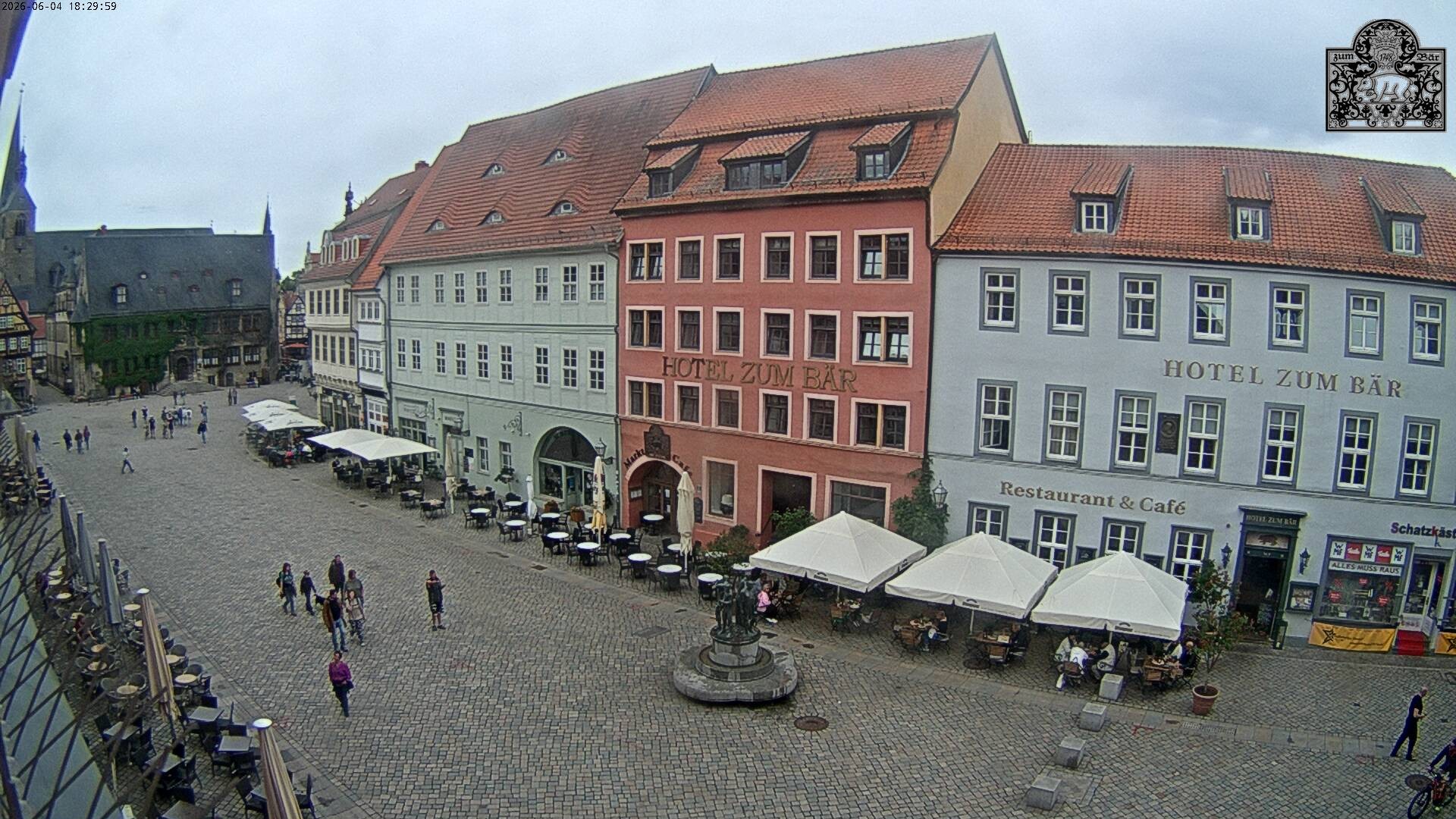 Archiv Foto Webcam Marktplatz Quedlinburg