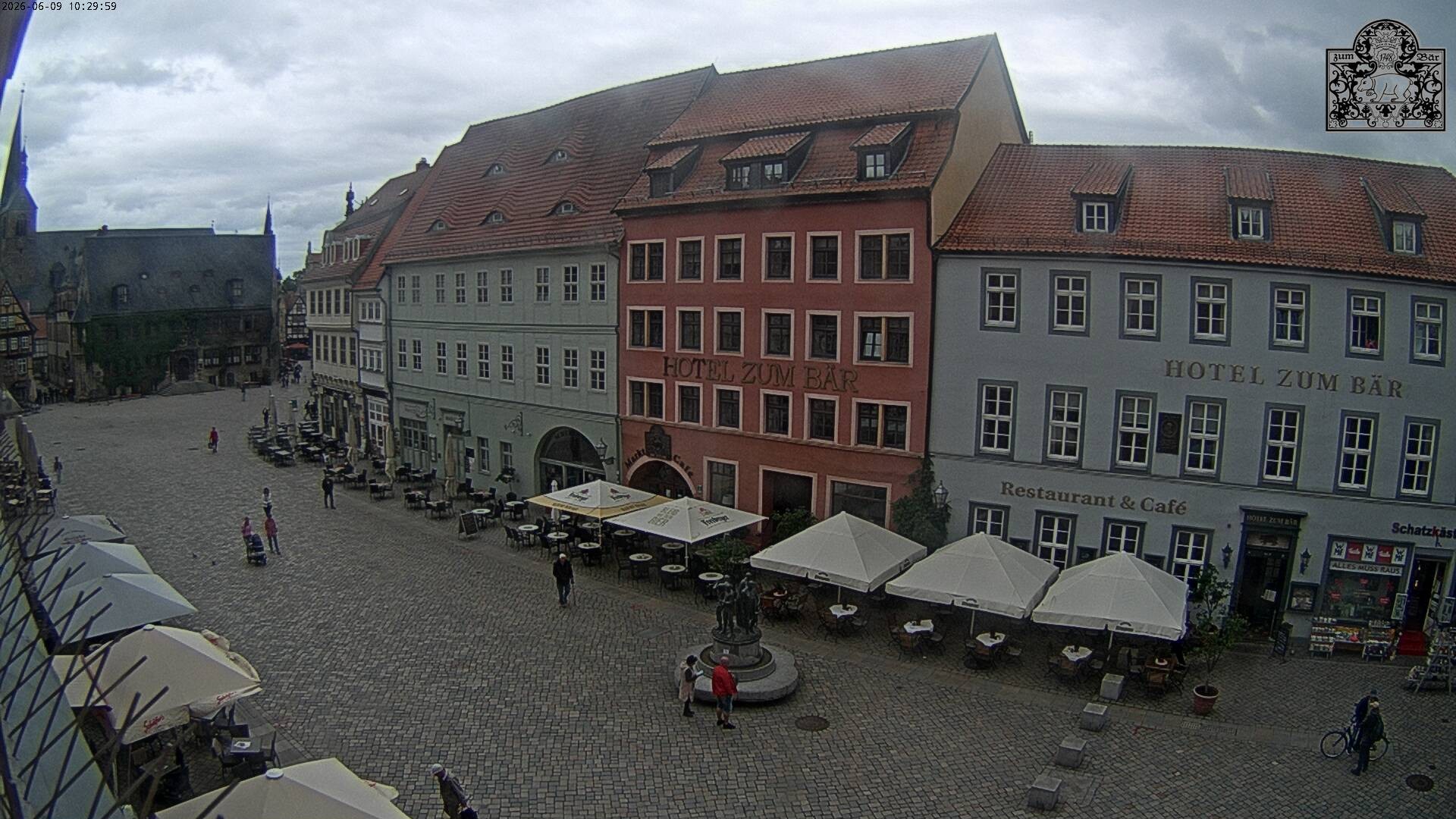 Archiv Foto Webcam Marktplatz Quedlinburg