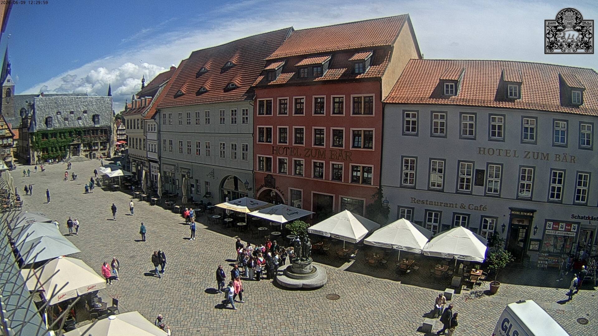 Archiv Foto Webcam Marktplatz Quedlinburg