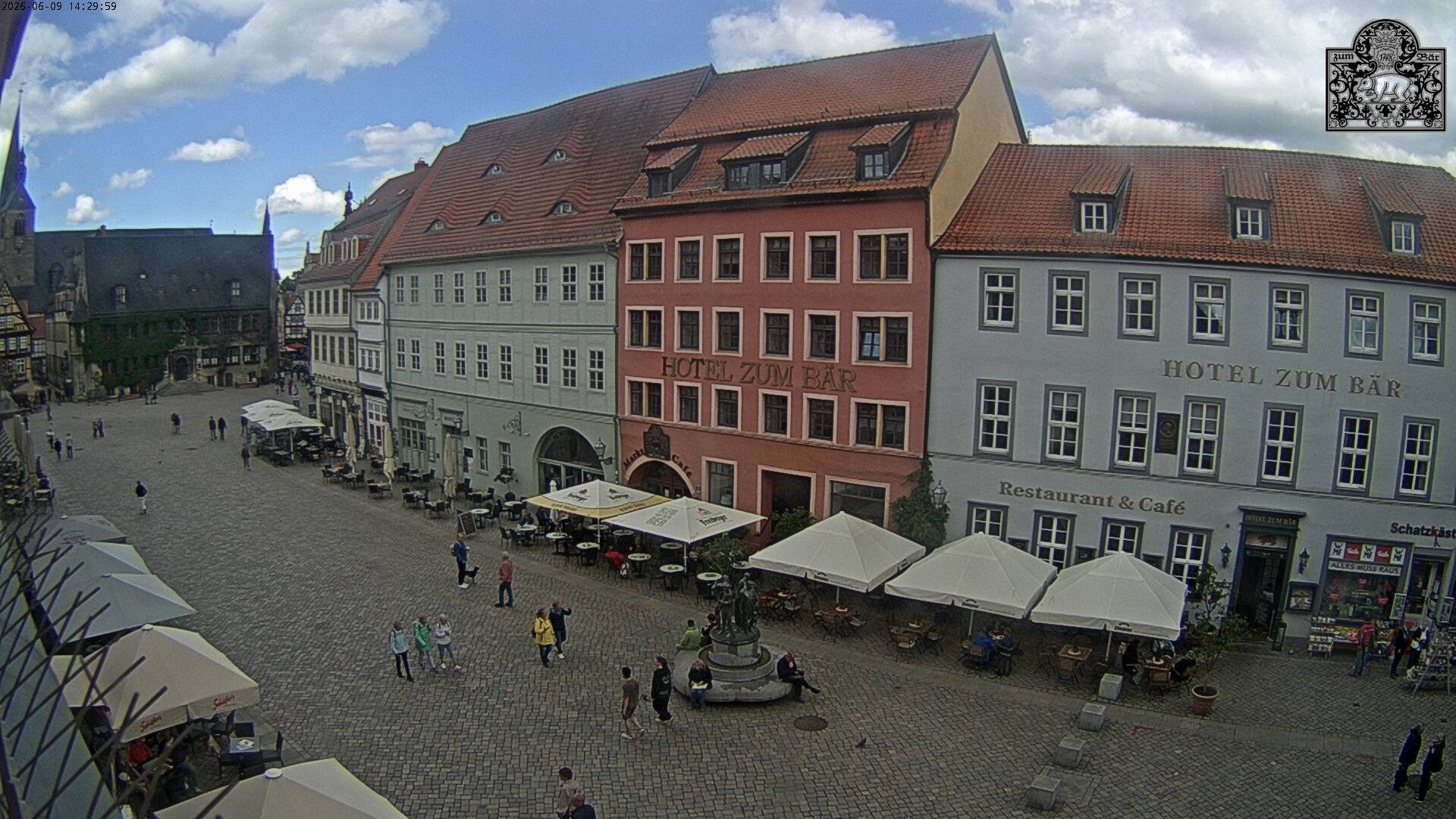 Archiv Foto Webcam Marktplatz Quedlinburg