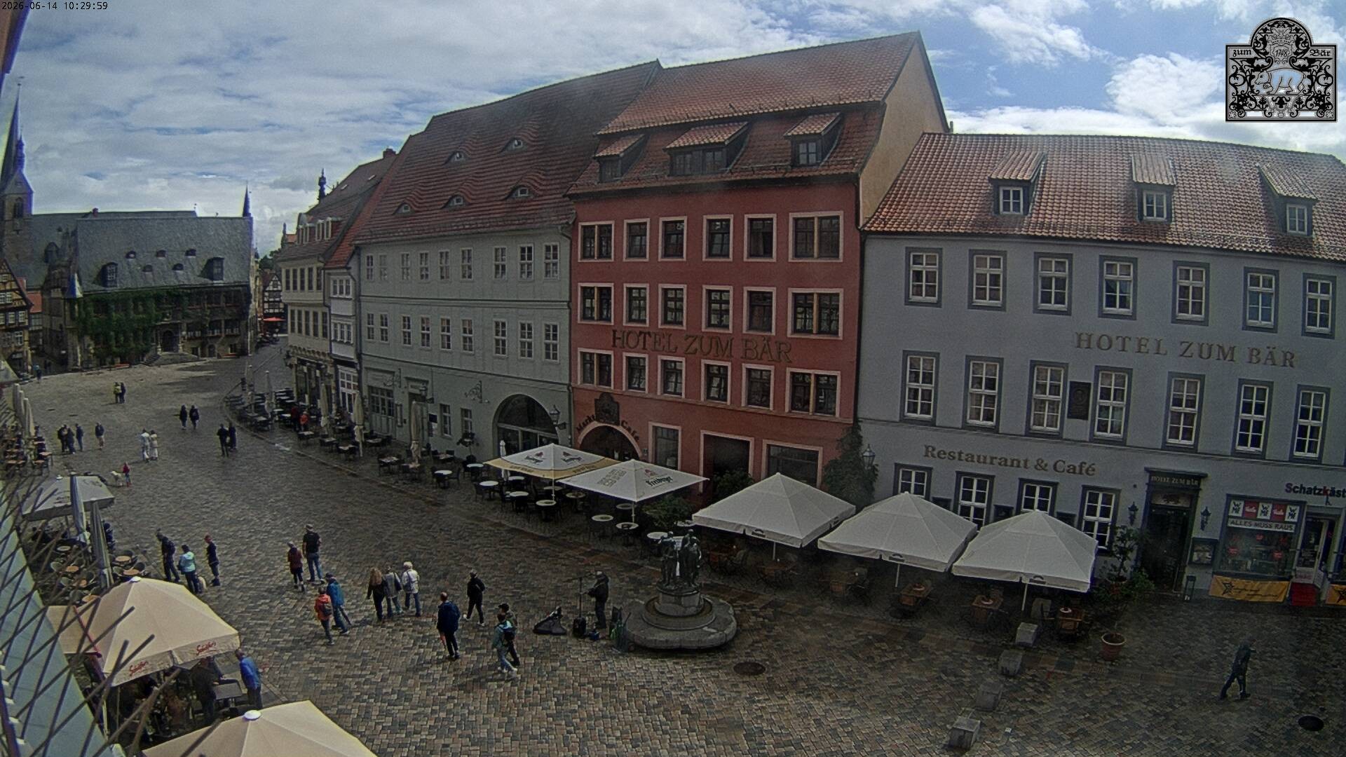 Archiv Foto Webcam Marktplatz Quedlinburg