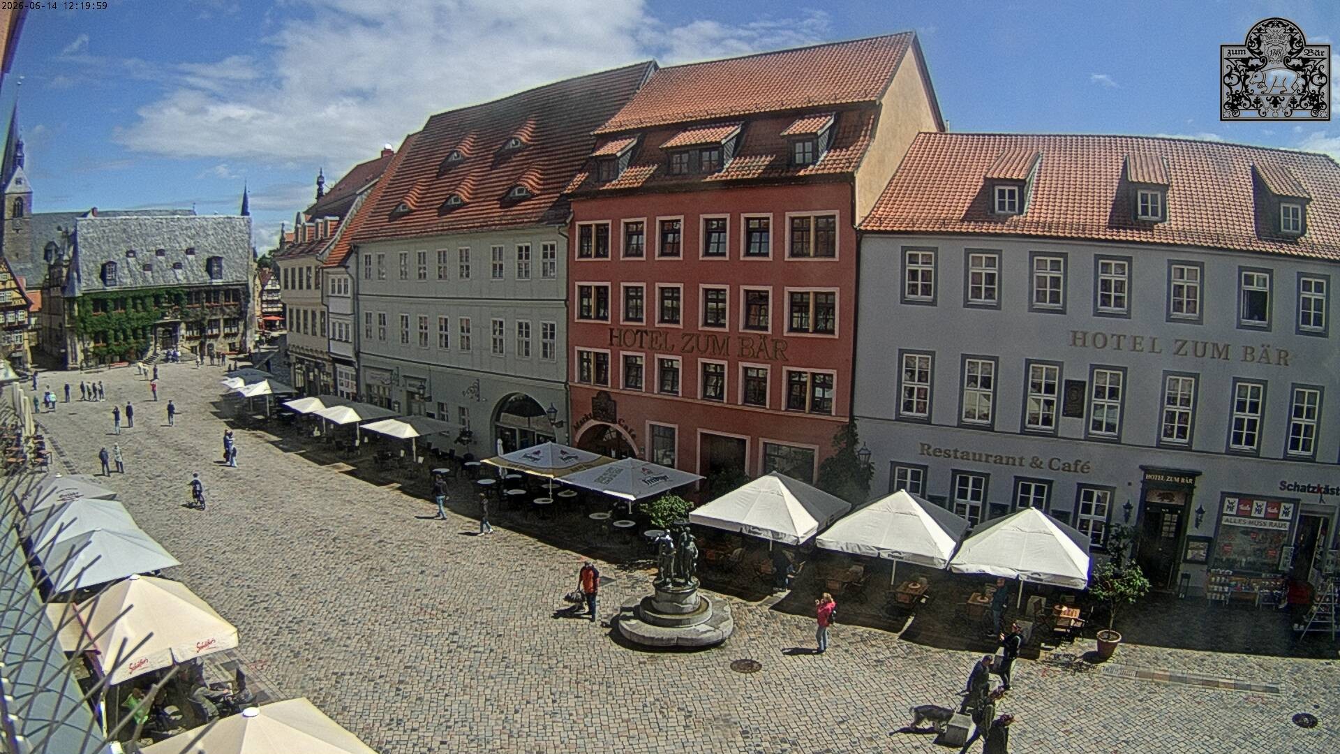 Archiv Foto Webcam Marktplatz Quedlinburg