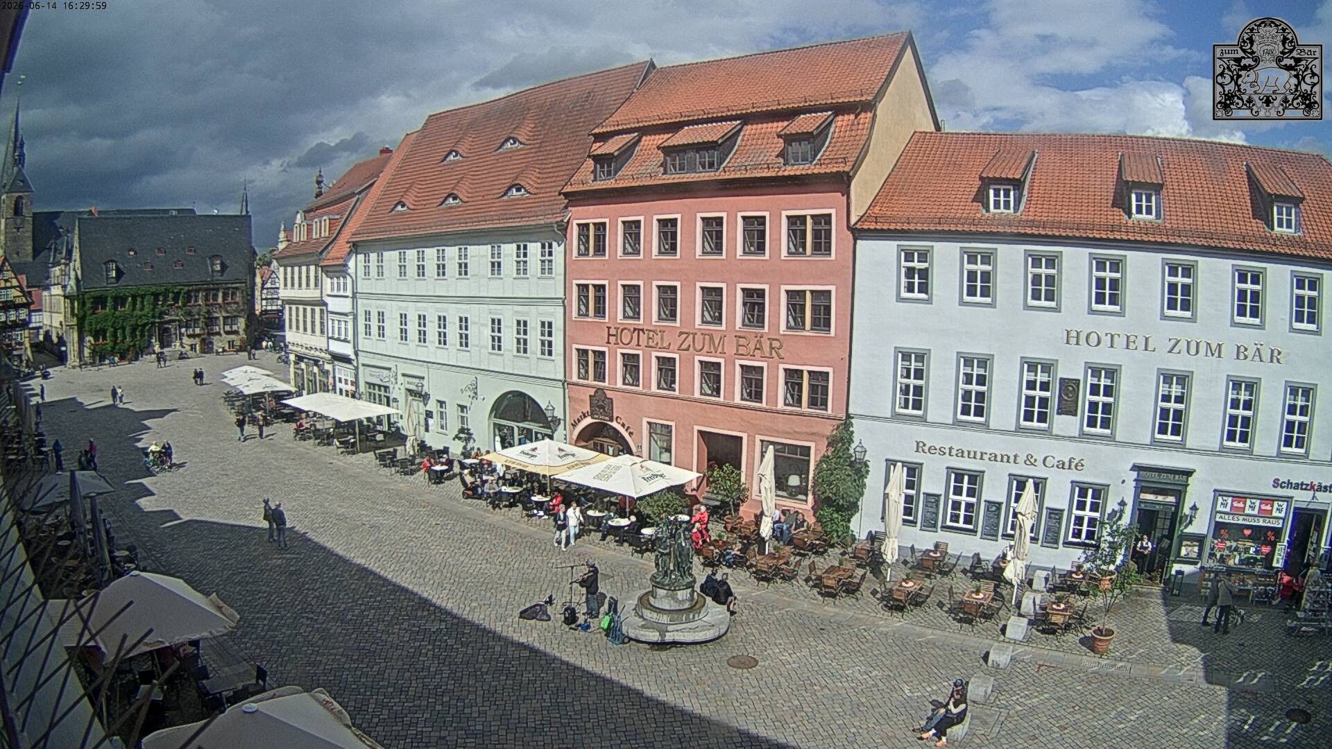 Archiv Foto Webcam Marktplatz Quedlinburg