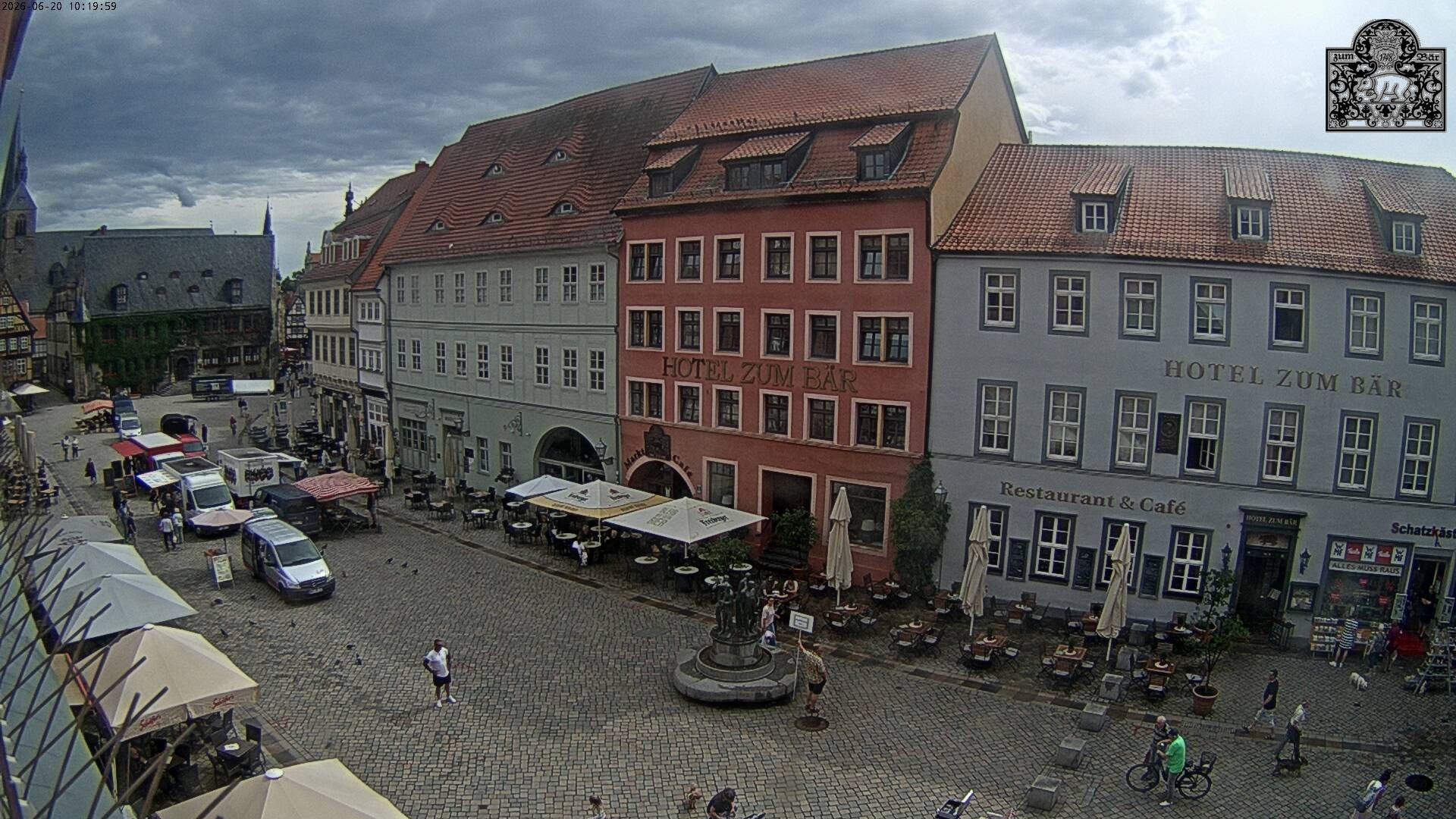 Archiv Foto Webcam Marktplatz Quedlinburg