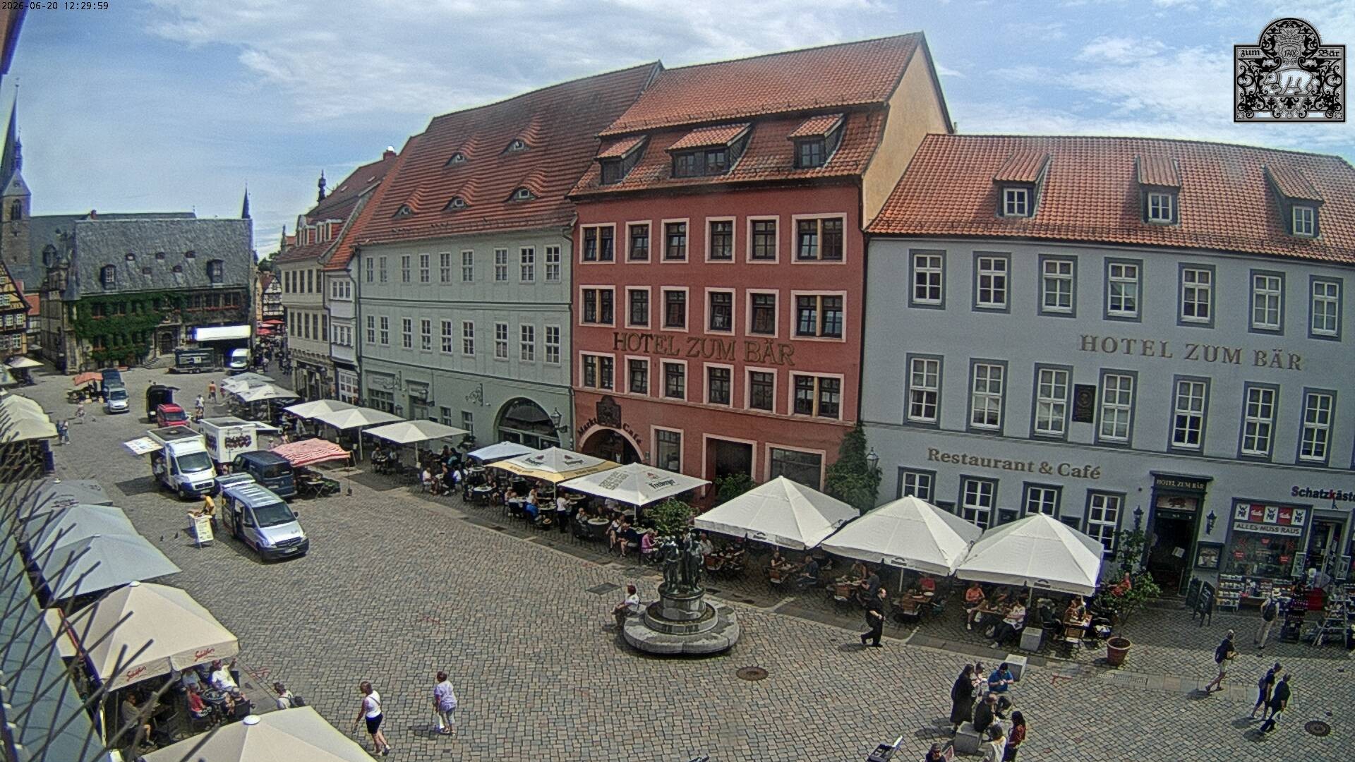 Archiv Foto Webcam Marktplatz Quedlinburg