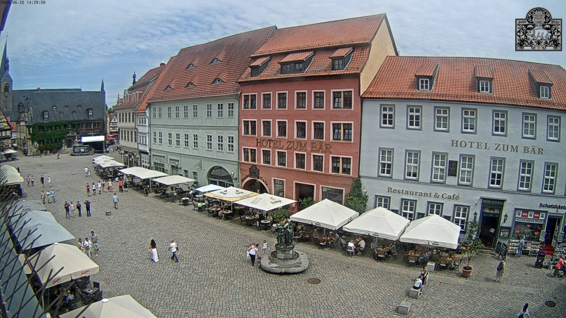 Archiv Foto Webcam Marktplatz Quedlinburg