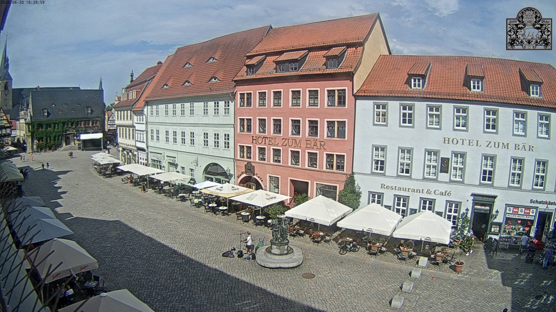 Archiv Foto Webcam Marktplatz Quedlinburg