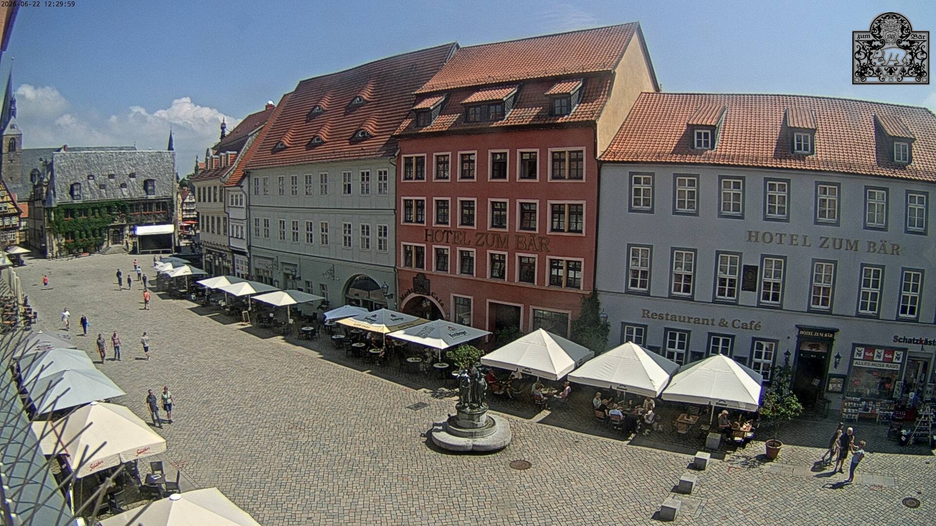 Archiv Foto Webcam Marktplatz Quedlinburg
