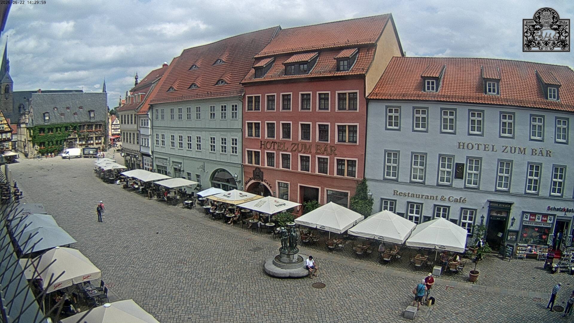 Archiv Foto Webcam Marktplatz Quedlinburg