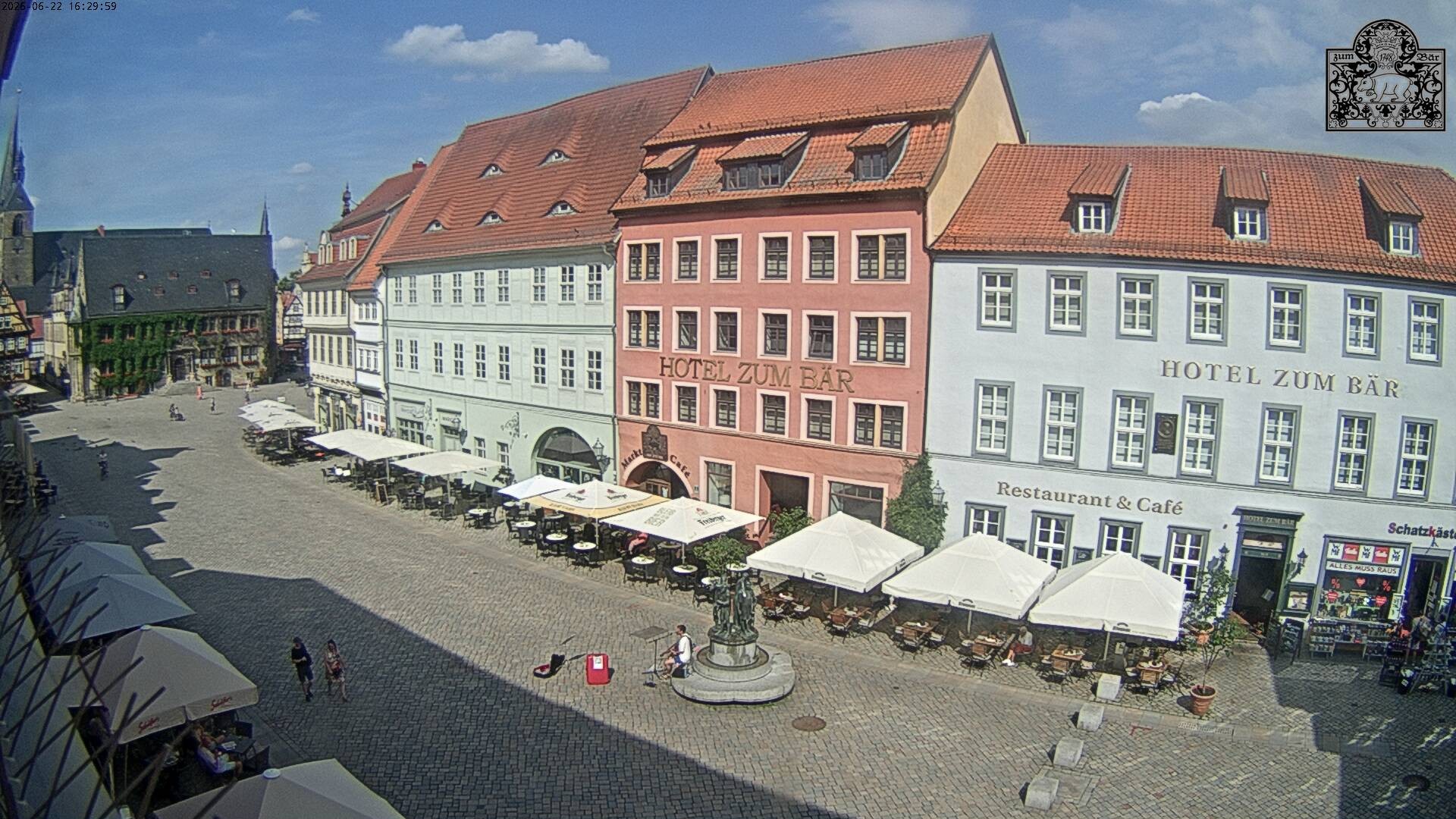 Archiv Foto Webcam Marktplatz Quedlinburg
