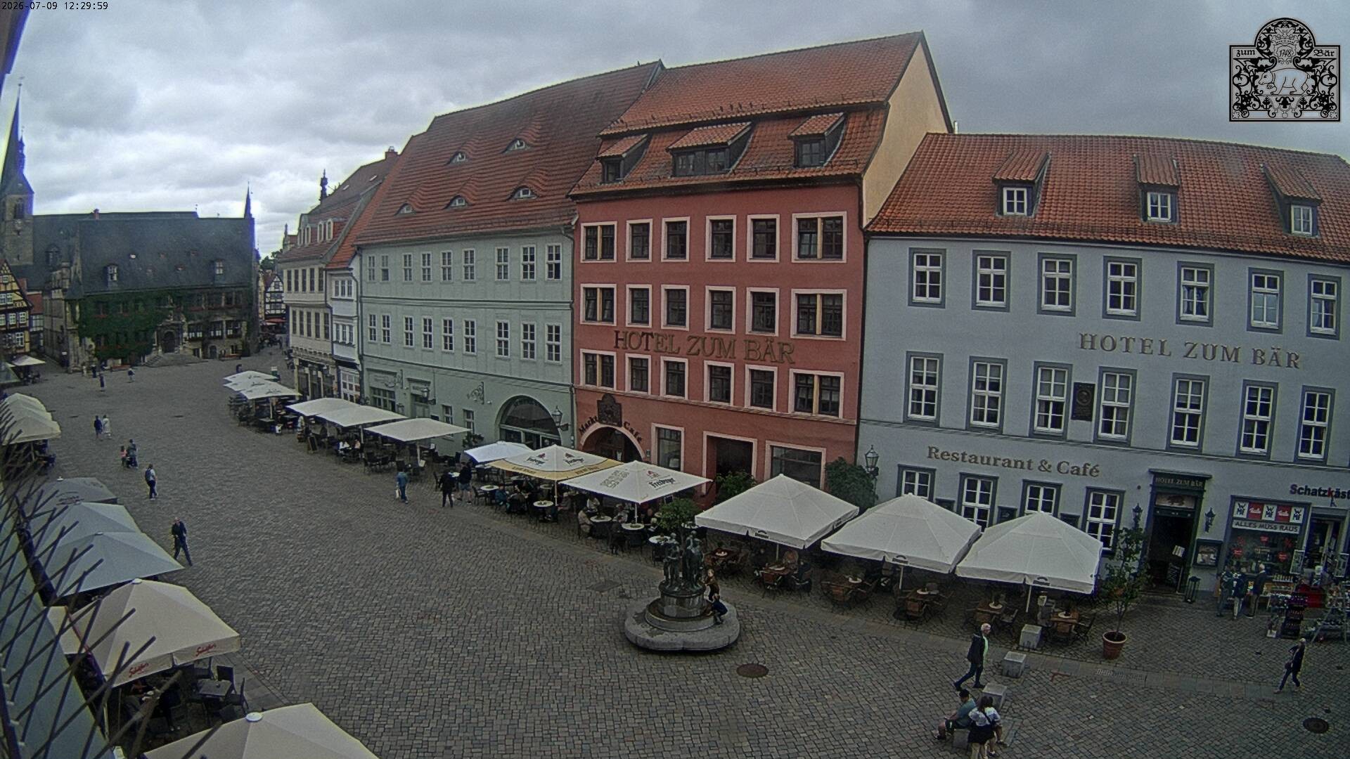 Archiv Foto Webcam Marktplatz Quedlinburg
