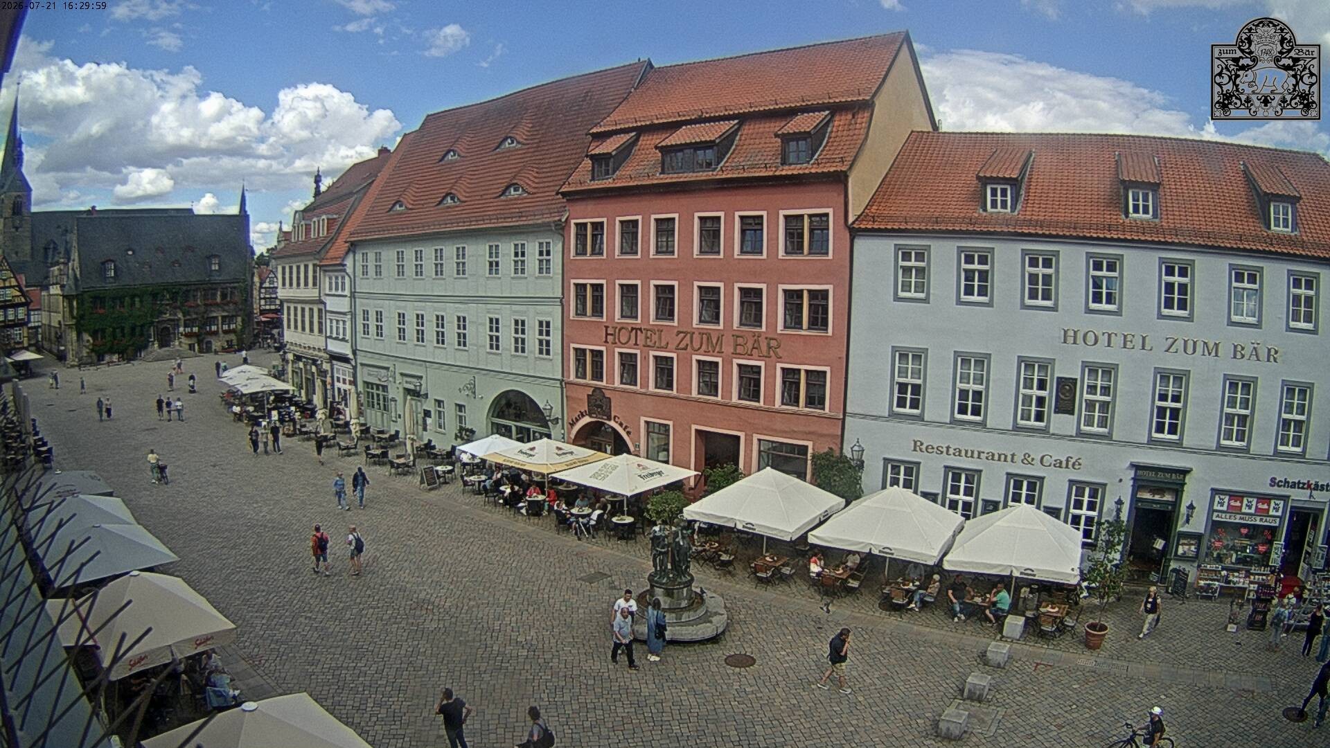 Archiv Foto Webcam Marktplatz Quedlinburg