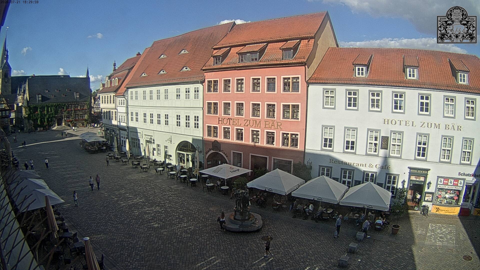 Archiv Foto Webcam Marktplatz Quedlinburg