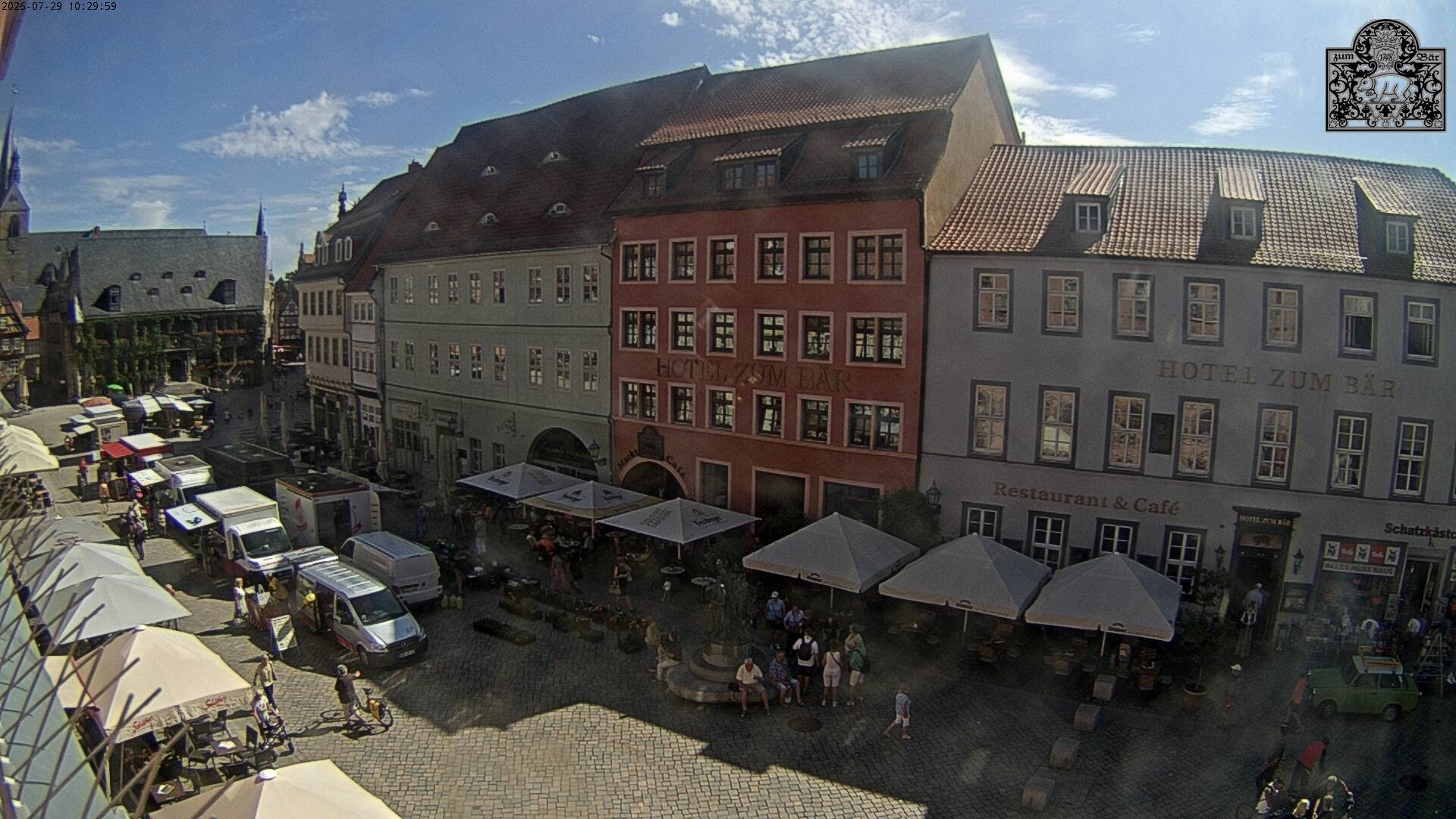 Archiv Foto Webcam Marktplatz Quedlinburg