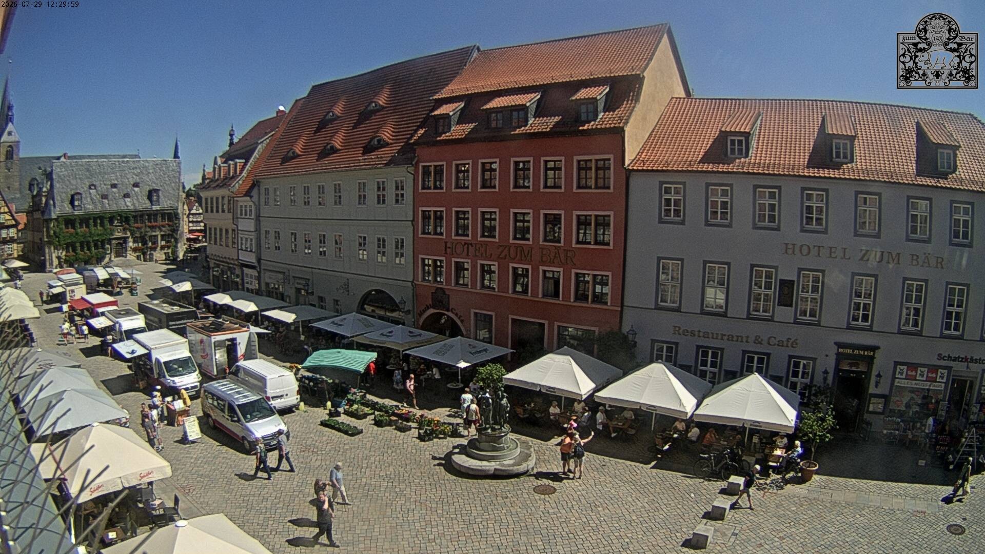 Archiv Foto Webcam Marktplatz Quedlinburg