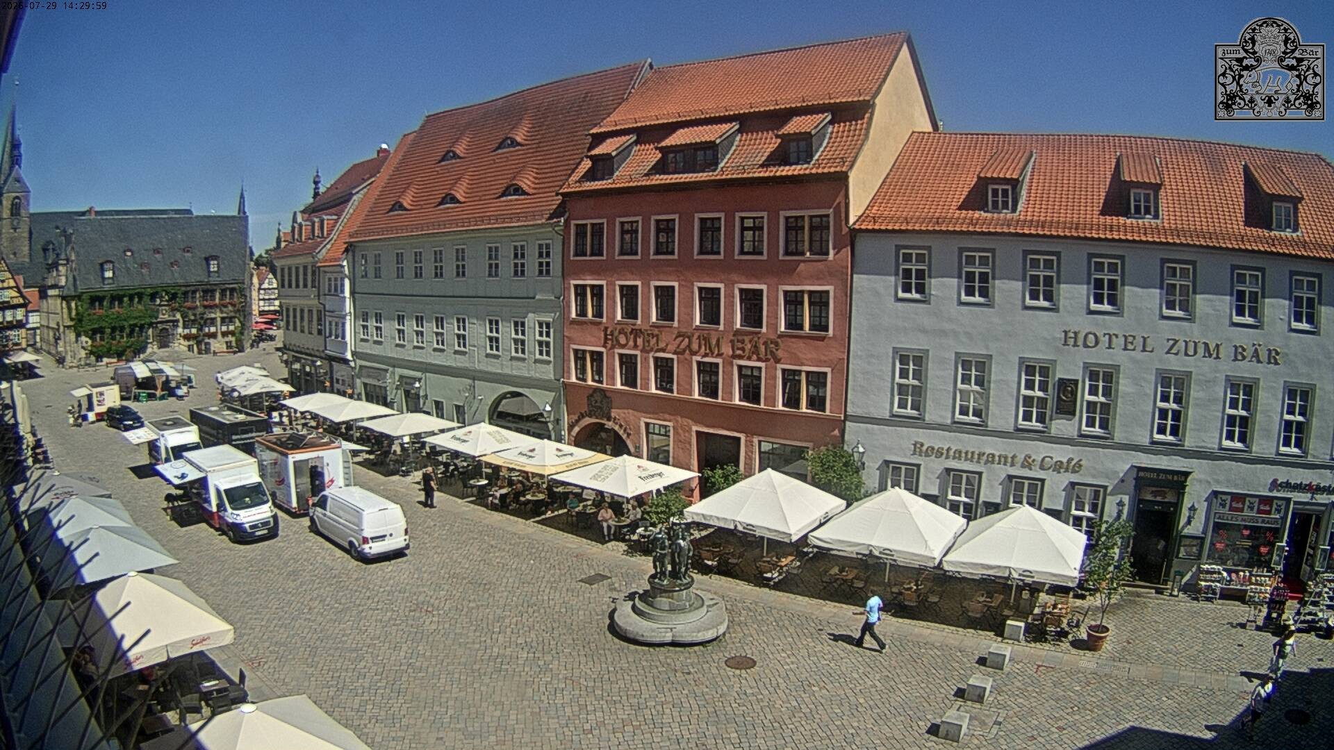 Archiv Foto Webcam Marktplatz Quedlinburg