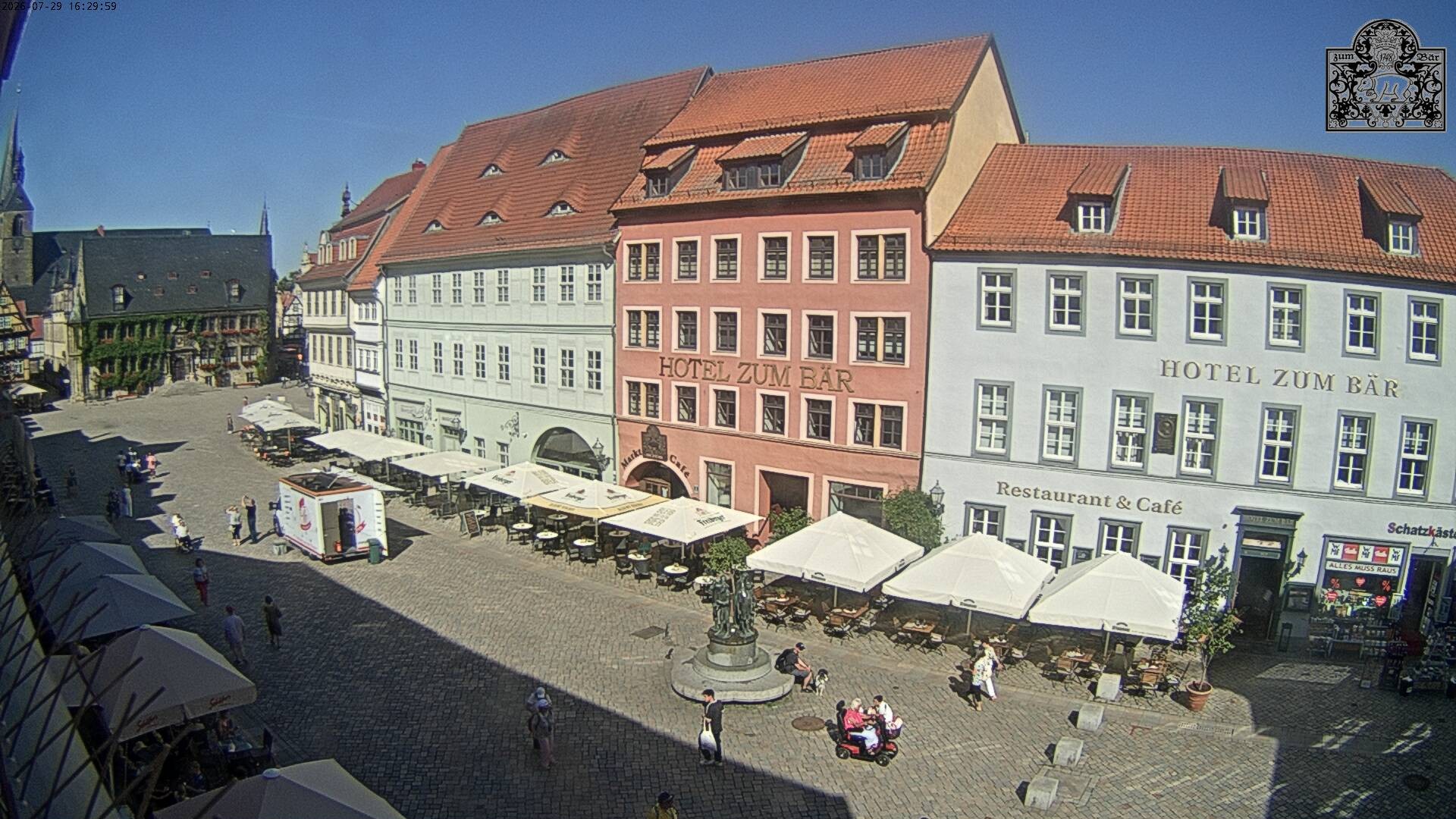 Archiv Foto Webcam Marktplatz Quedlinburg