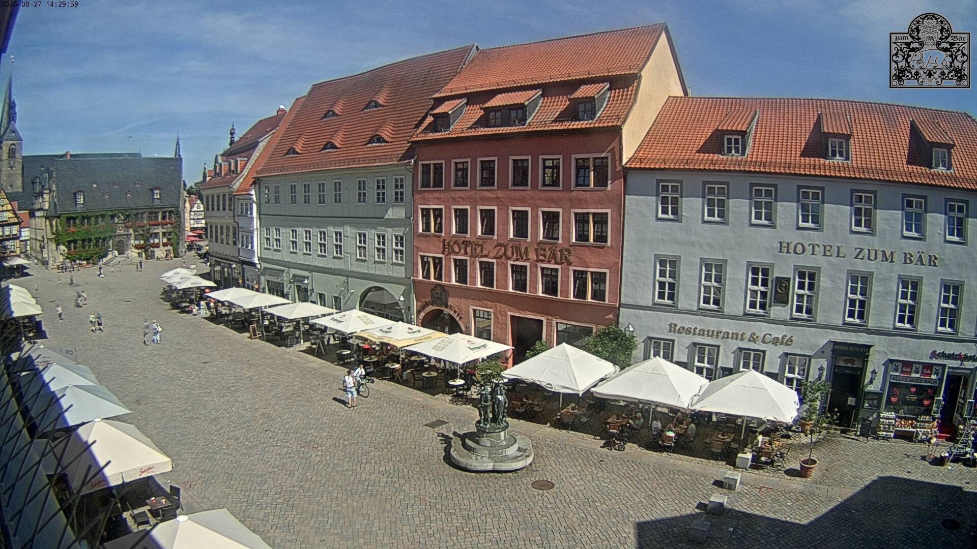 Archiv Foto Webcam Marktplatz Quedlinburg