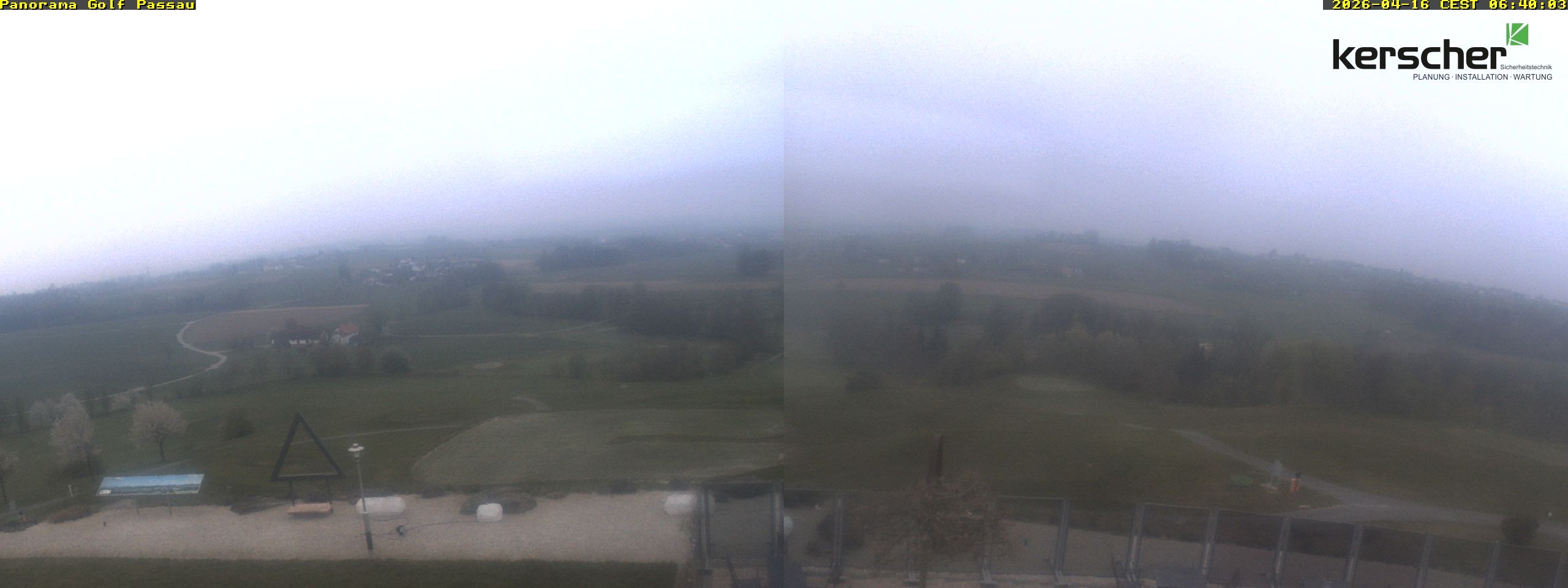 Archived image Webcam Panorama Golf Passau in Fürstenzell
