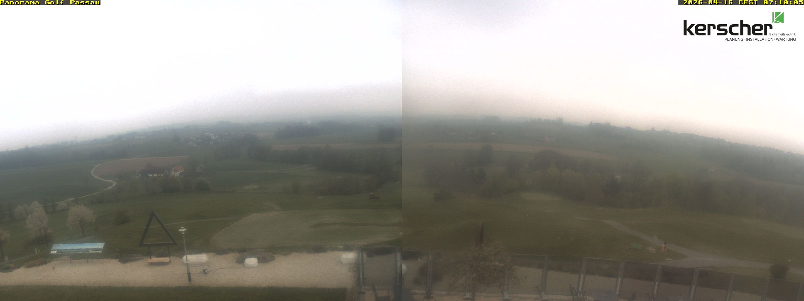 Archived image Webcam Panorama Golf Passau in Fürstenzell