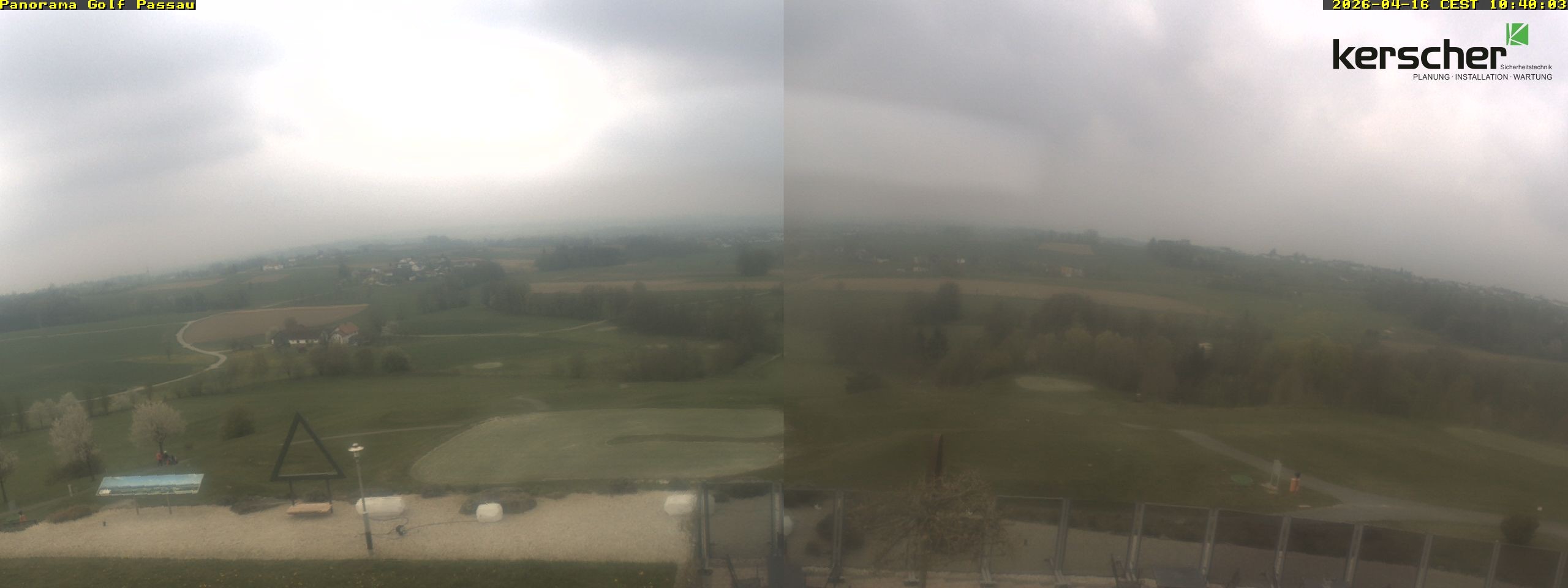 Archived image Webcam Panorama Golf Passau in Fürstenzell