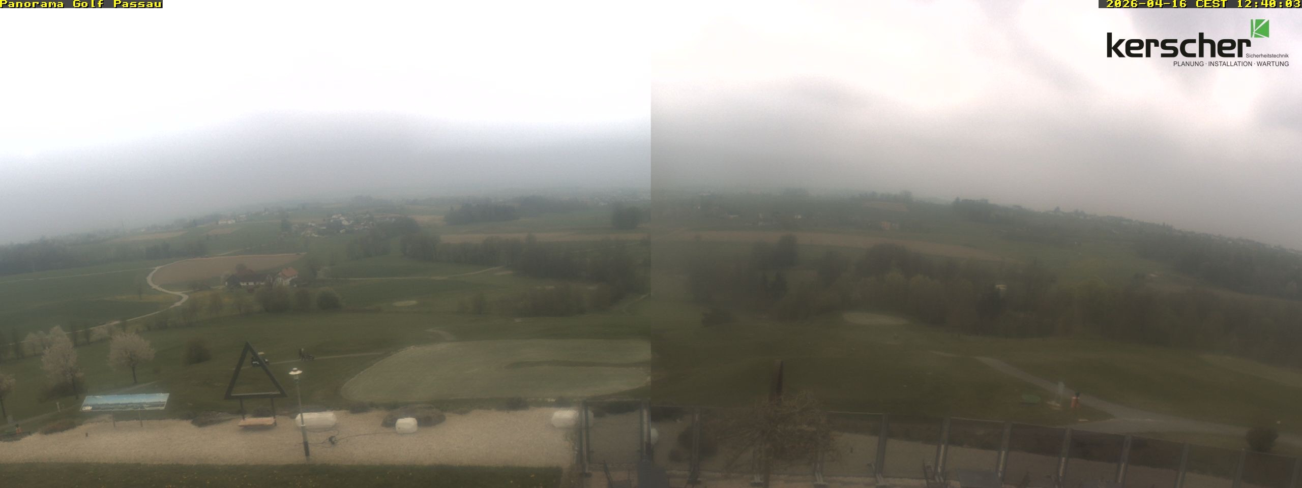 Archived image Webcam Panorama Golf Passau in Fürstenzell