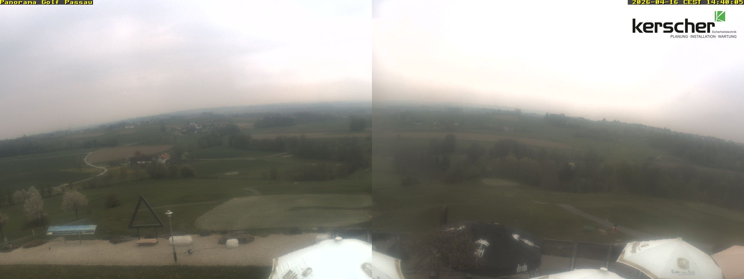 Archived image Webcam Panorama Golf Passau in Fürstenzell