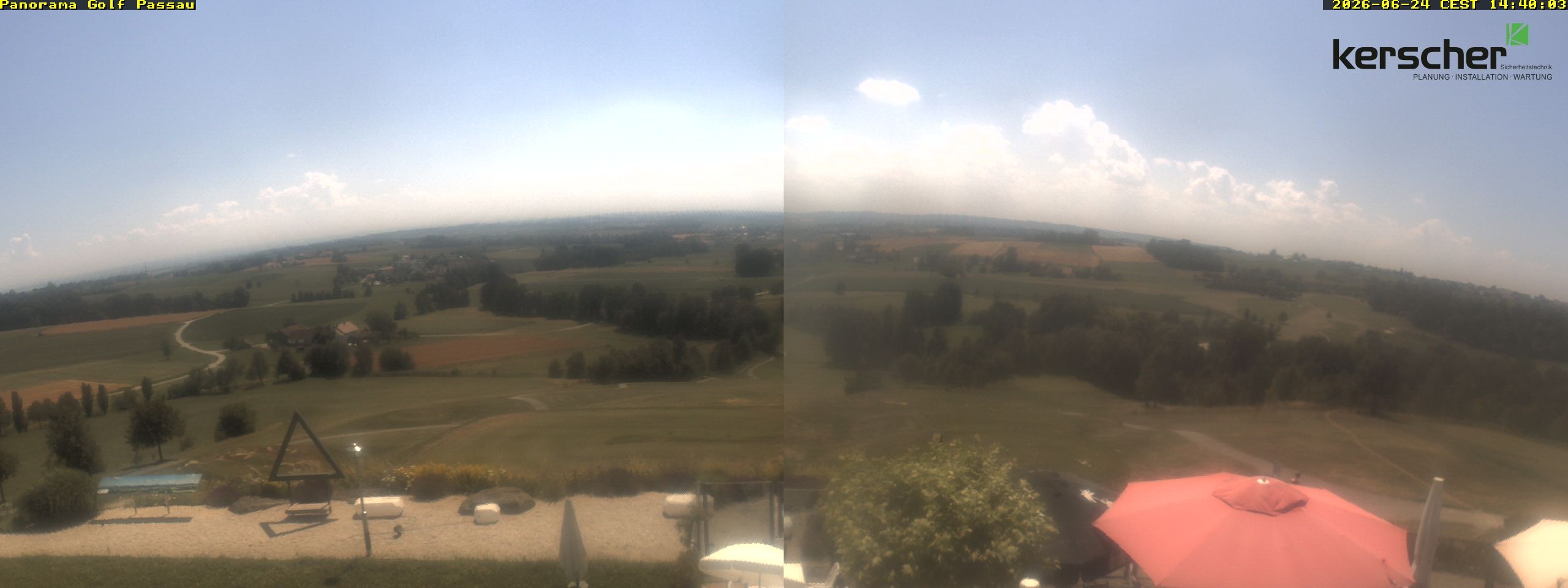 Archived image Webcam Panorama Golf Passau in Fürstenzell