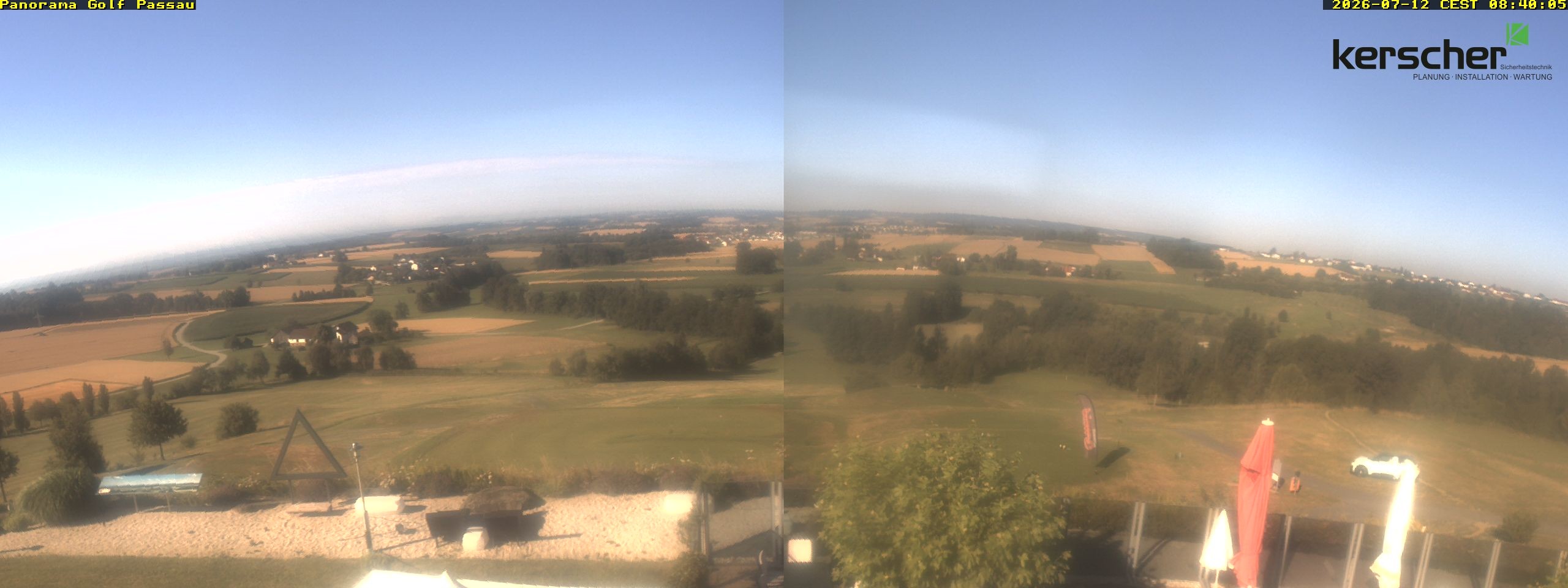 Archived image Webcam Panorama Golf Passau in Fürstenzell