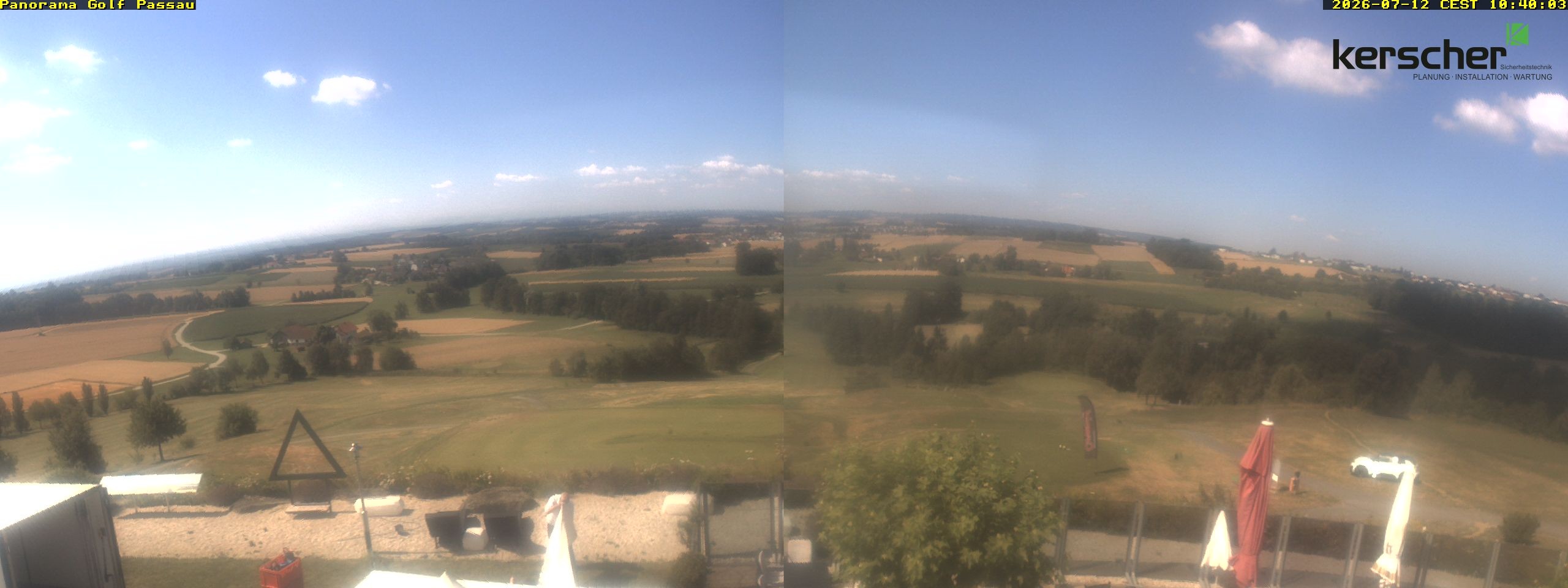 Archived image Webcam Panorama Golf Passau in Fürstenzell