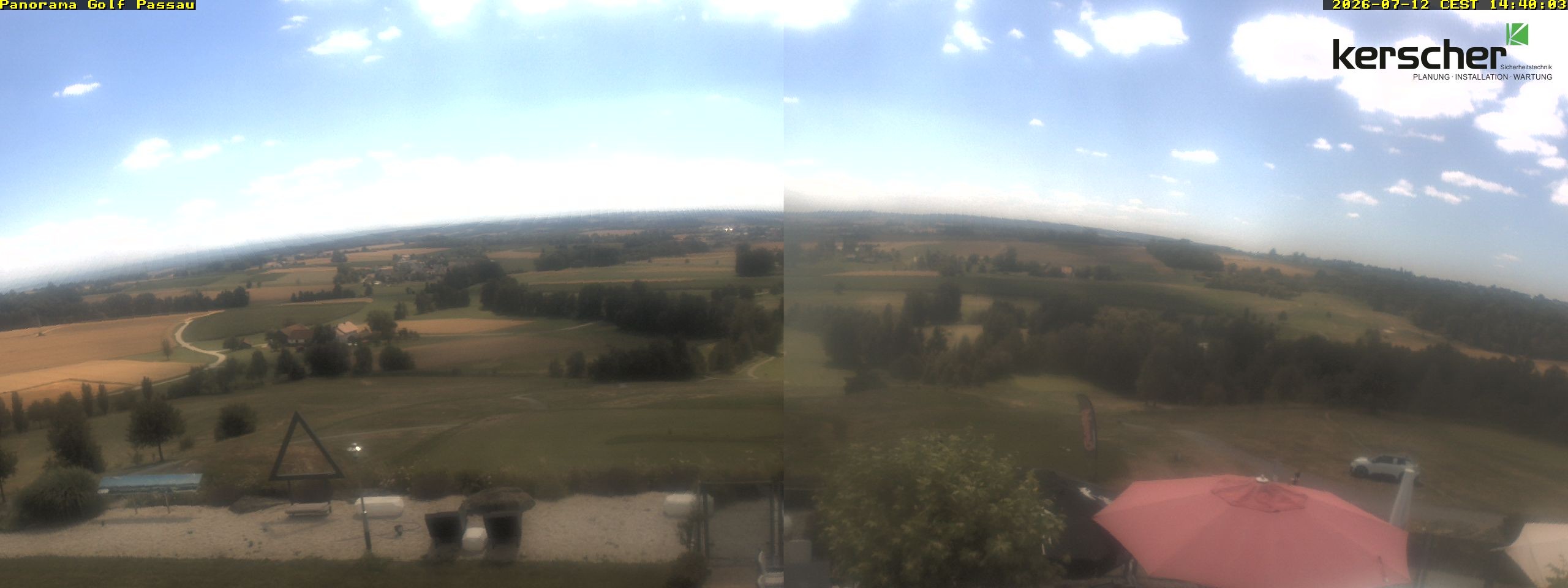 Archived image Webcam Panorama Golf Passau in Fürstenzell