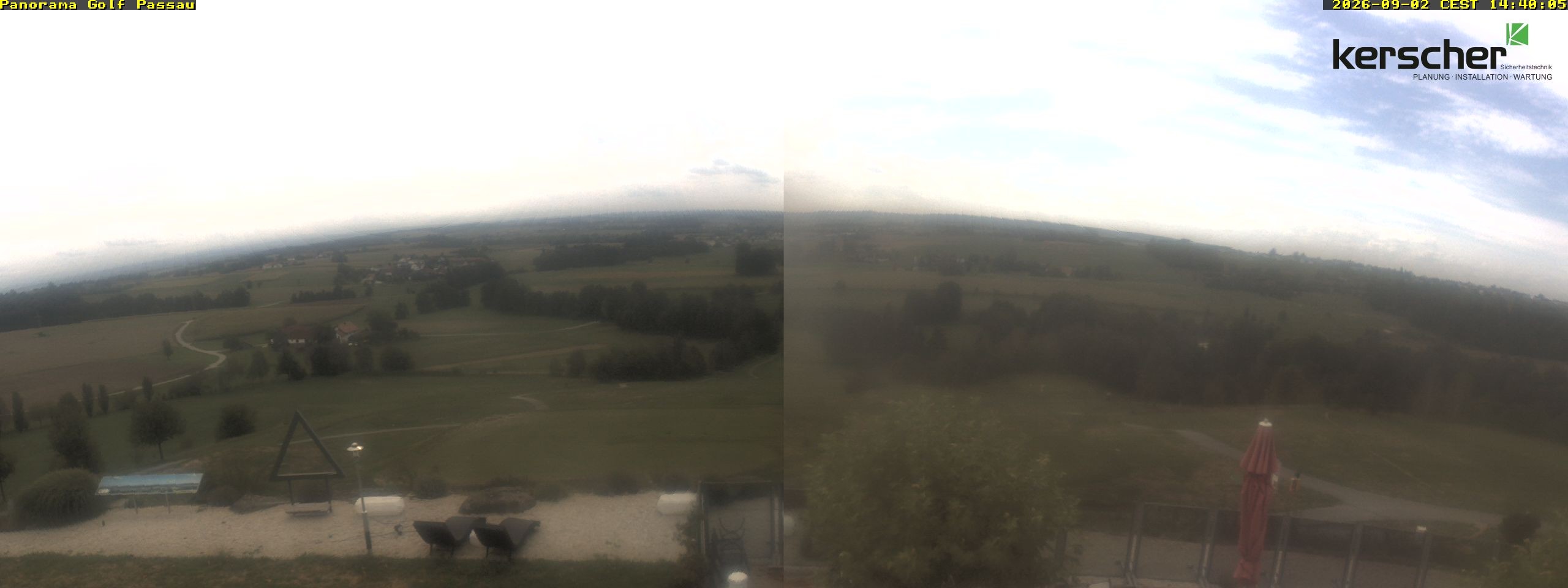 Archived image Webcam Panorama Golf Passau in Fürstenzell