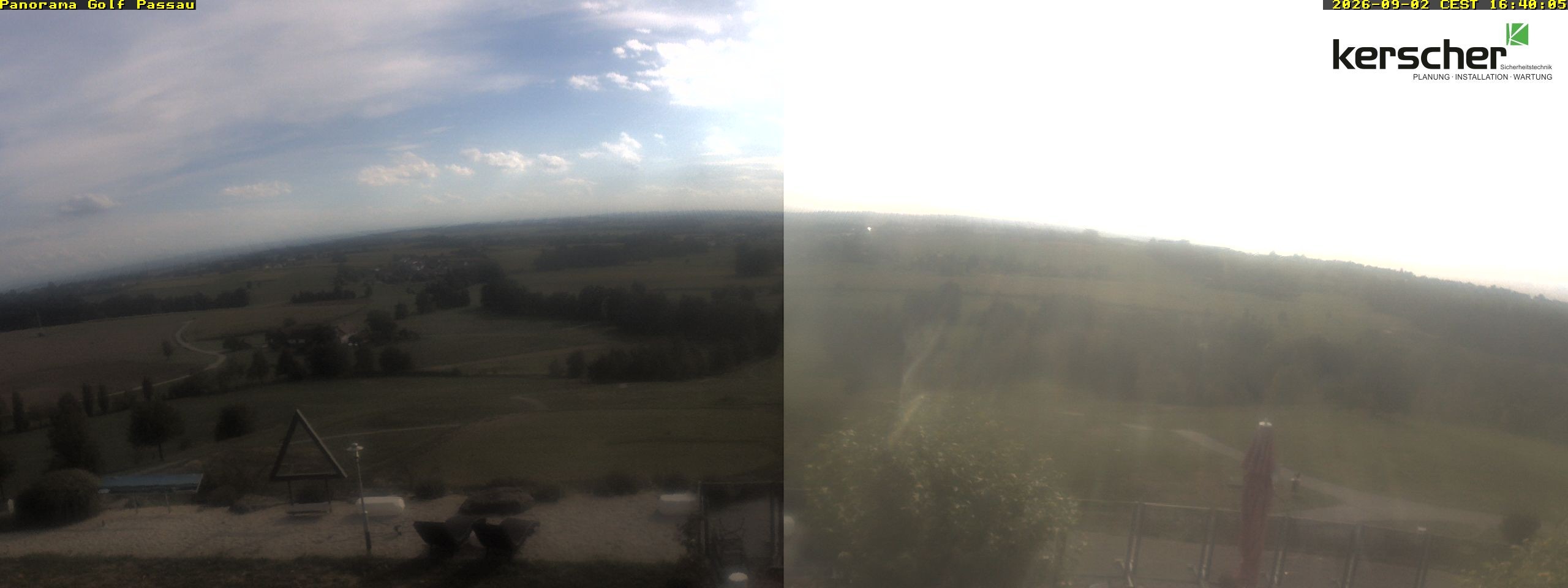 Archived image Webcam Panorama Golf Passau in Fürstenzell