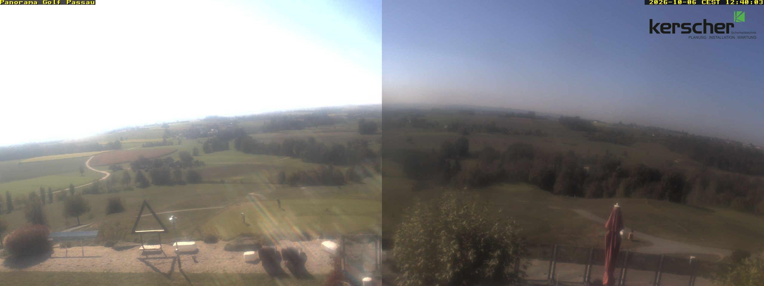 Archived image Webcam Panorama Golf Passau in Fürstenzell