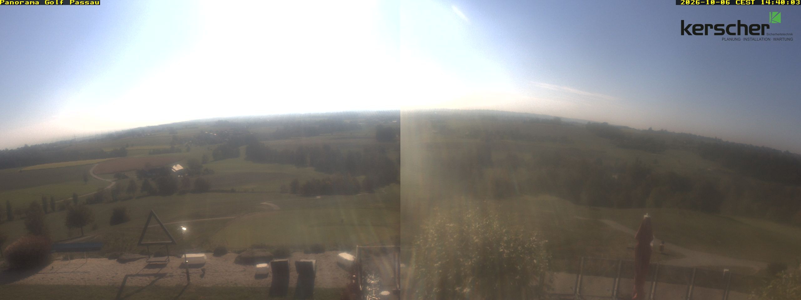 Archived image Webcam Panorama Golf Passau in Fürstenzell